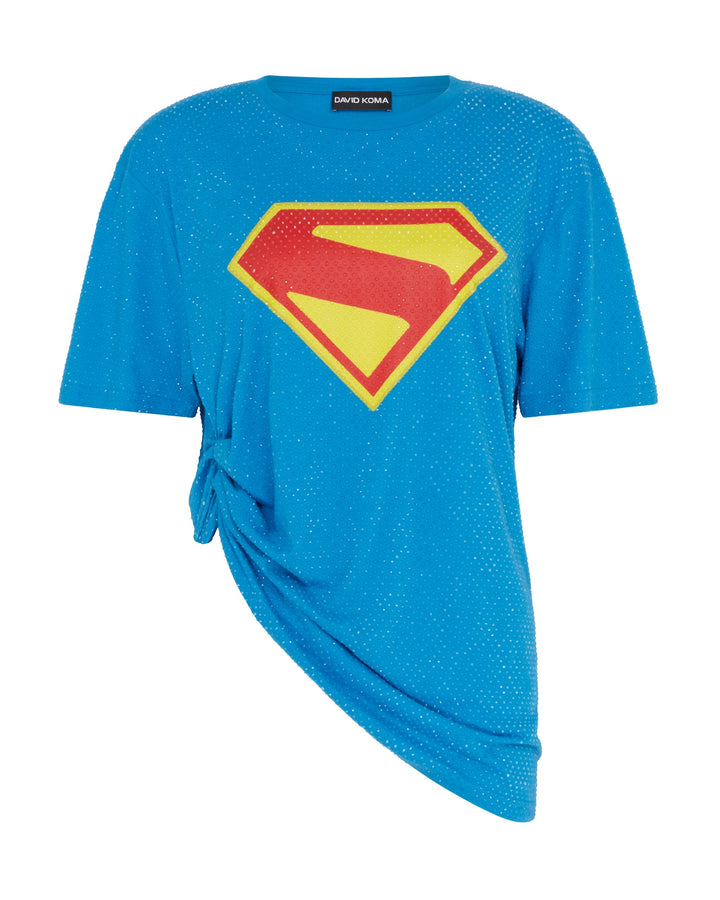 SUPERGIRL x DAVID KOMA RHINESTONE T-SHIRT