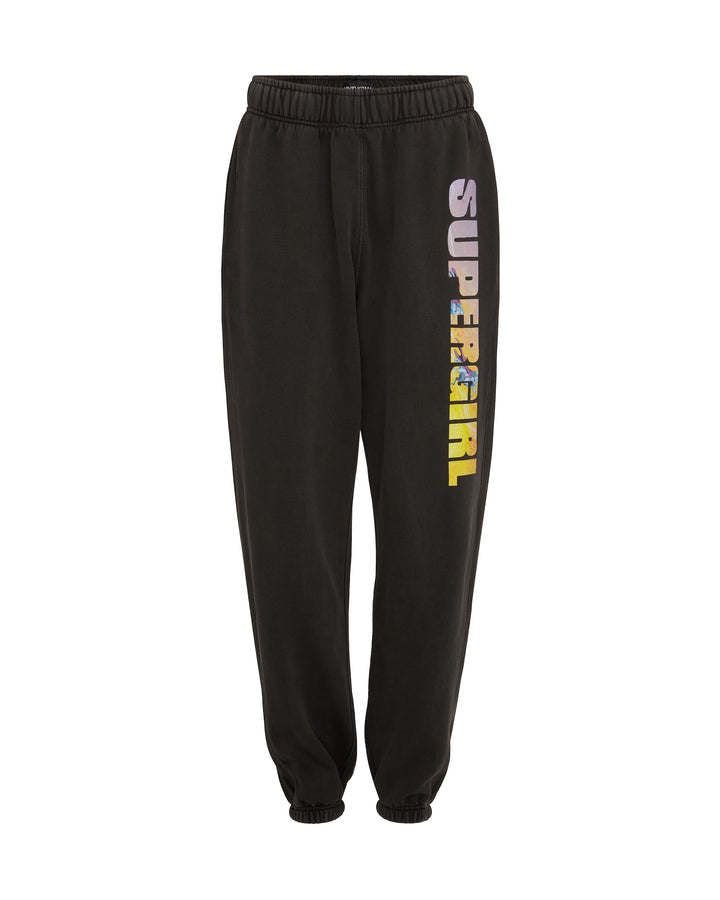 SUPERGIRL x DAVID KOMA LOGO PRINT SWEATPANTS