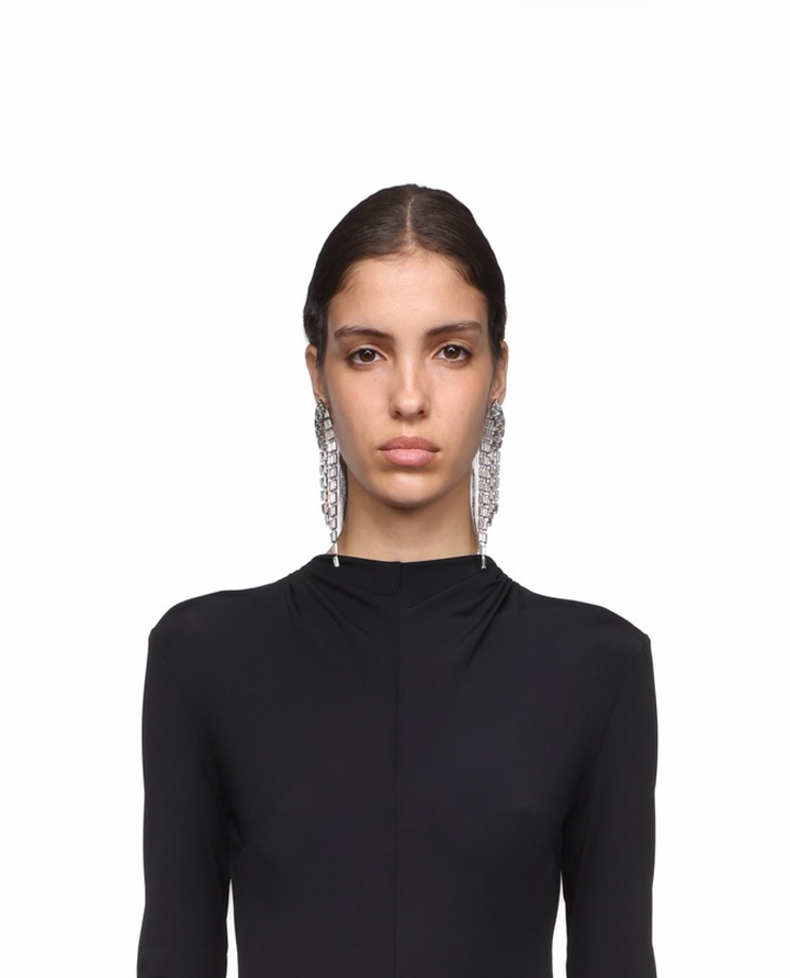 BAGUETTE FRINGE EARRINGS