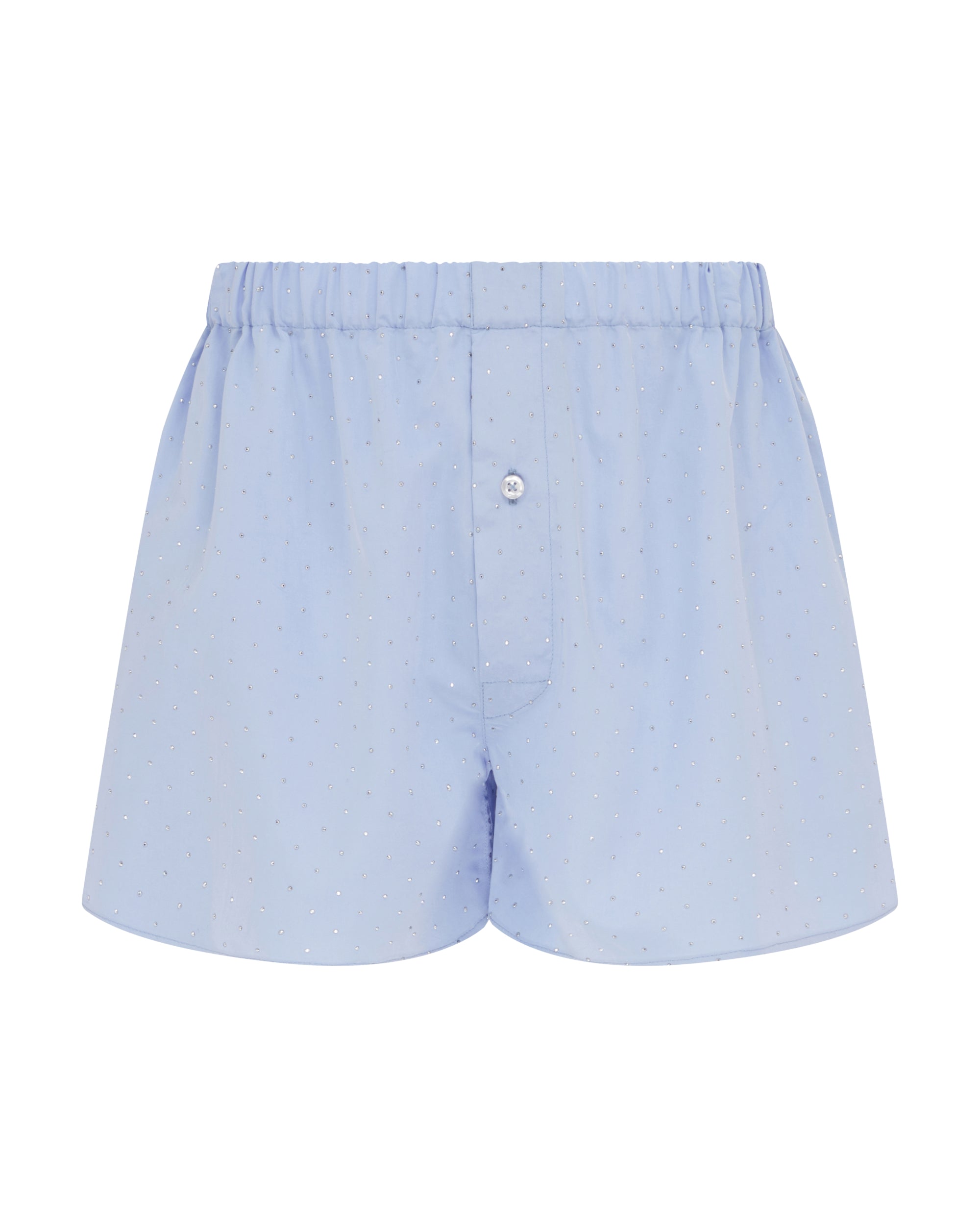 david koma GLITTERING BOXER SHORTS BLUE