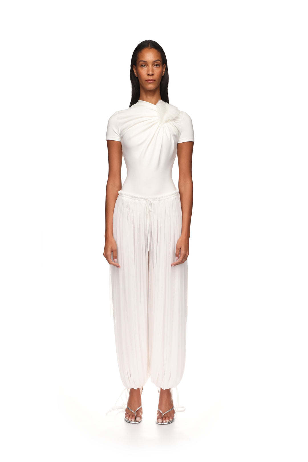 PLEATED HAREM TROUSERS