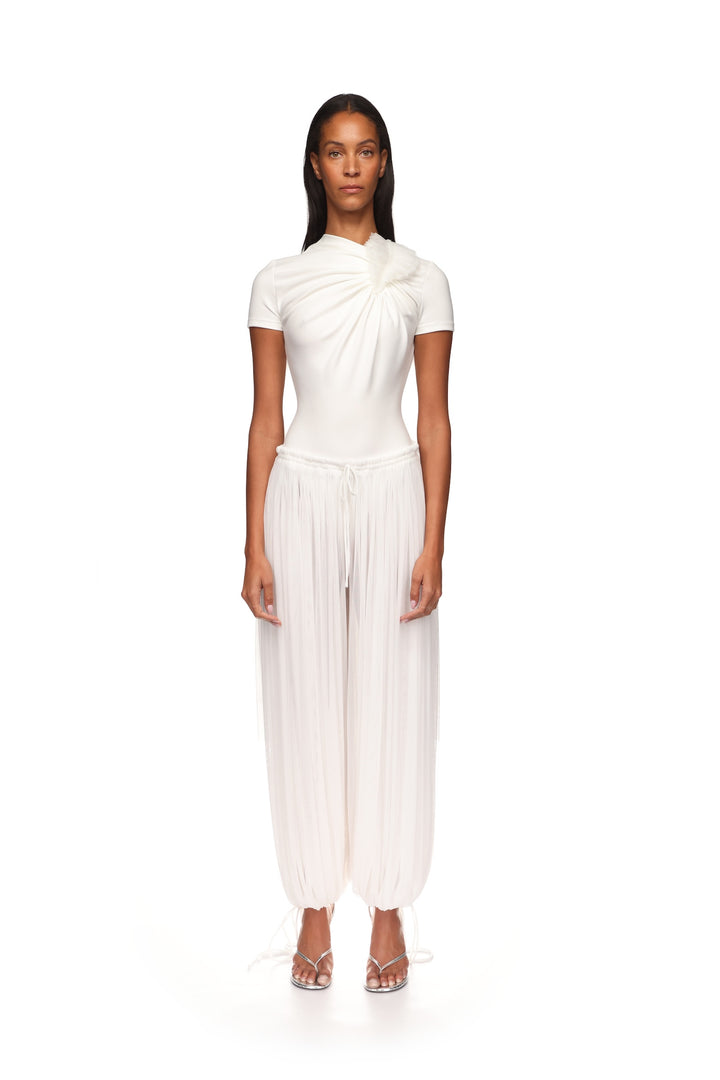 PLEATED HAREM TROUSERS