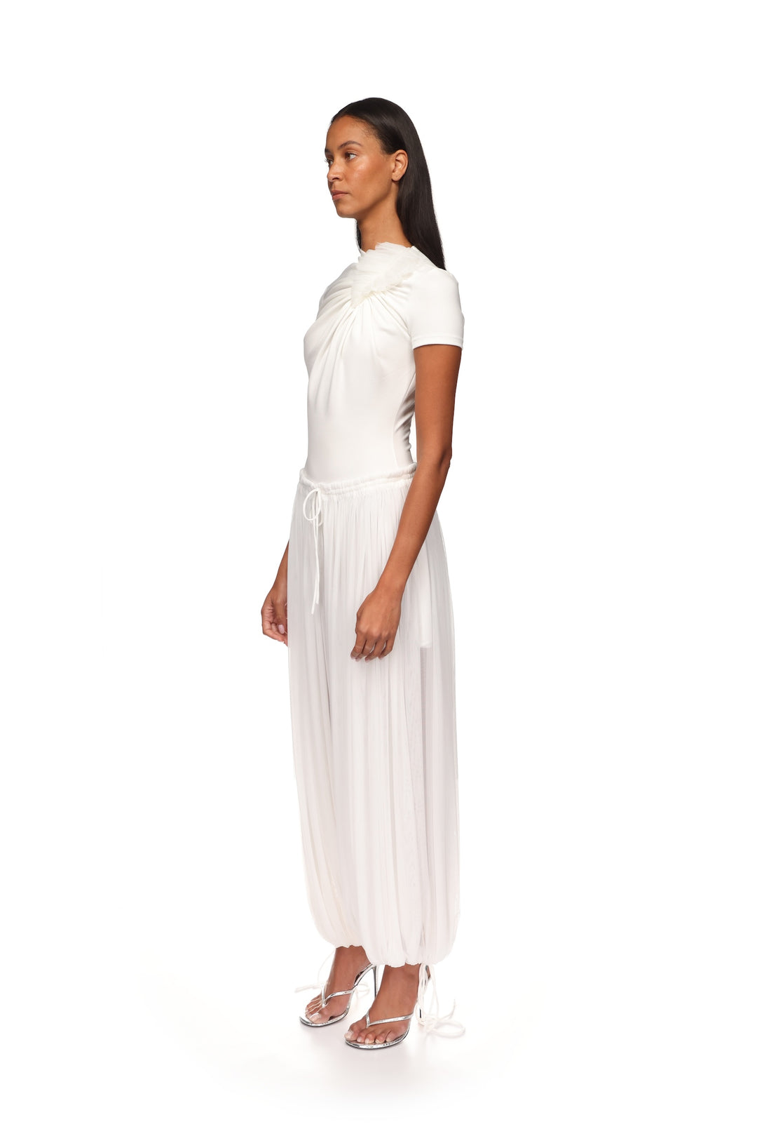 PLEATED HAREM TROUSERS