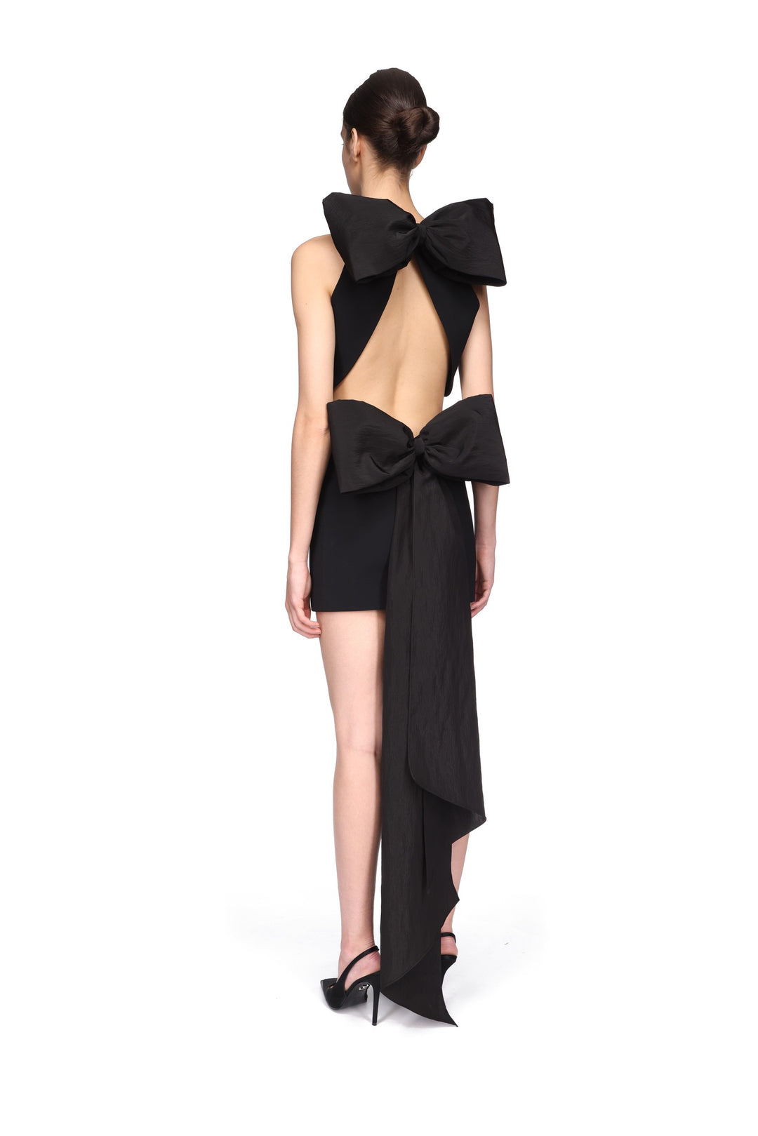 OVERSIZED BOW DETAIL MINI SKIRT