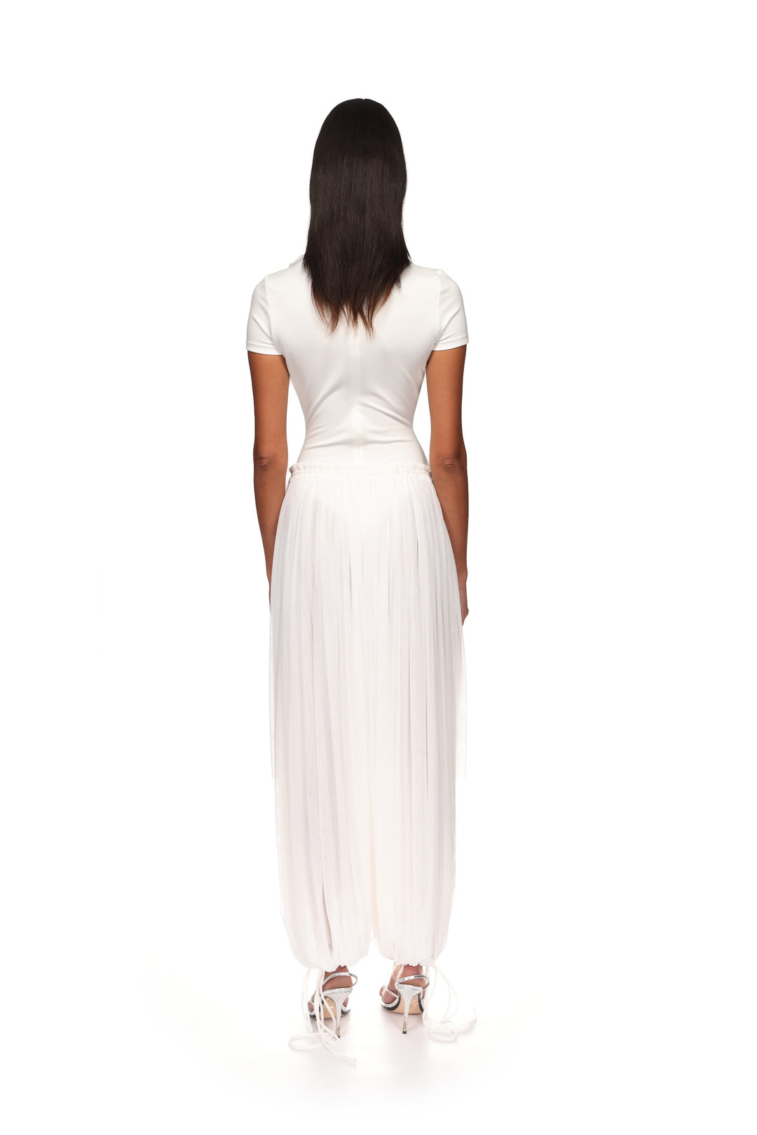 PLEATED HAREM TROUSERS