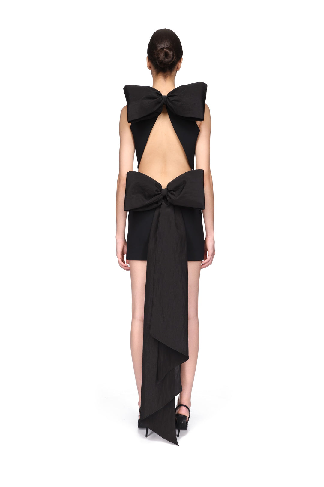 OVERSIZED BOW DETAIL MINI SKIRT