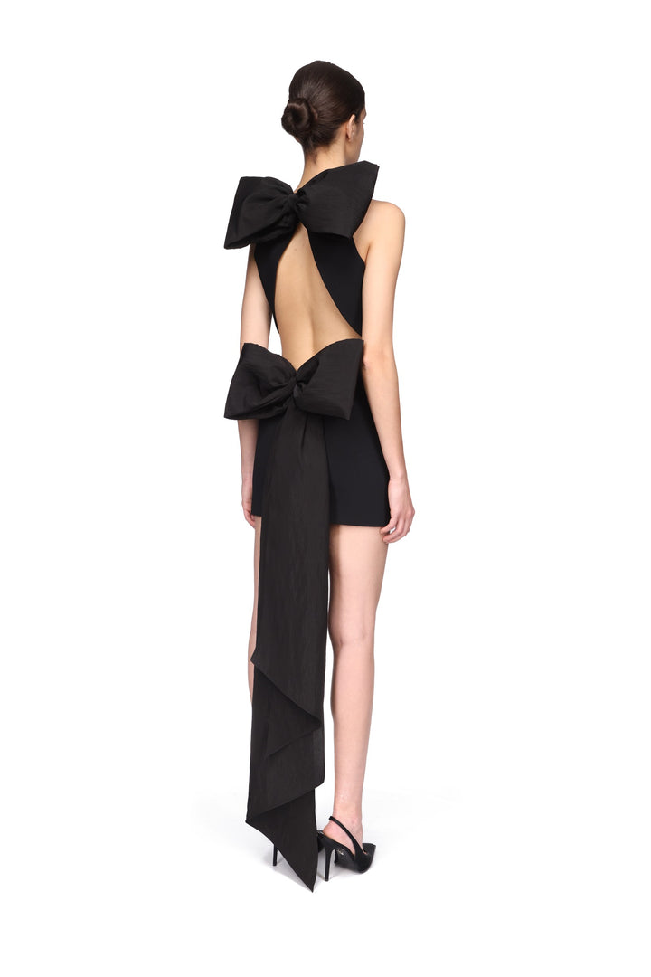 OVERSIZED BOW DETAIL MINI SKIRT