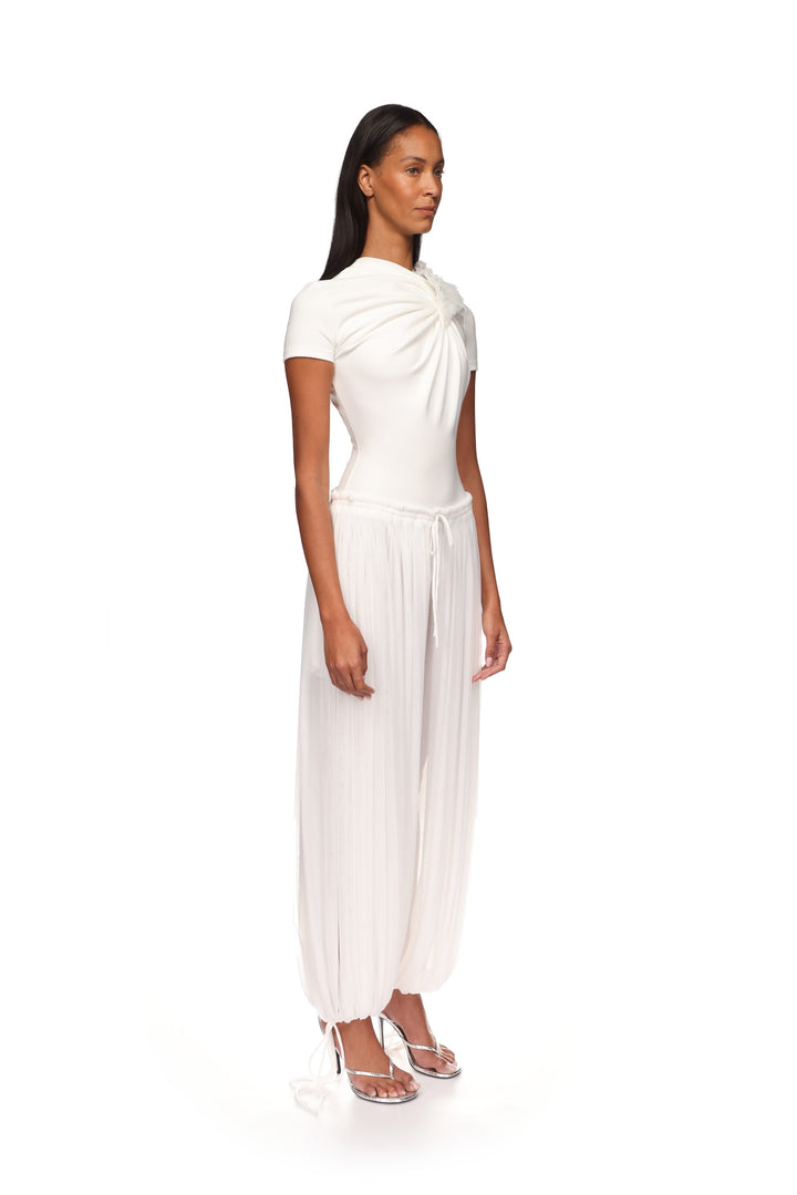 PLEATED HAREM TROUSERS