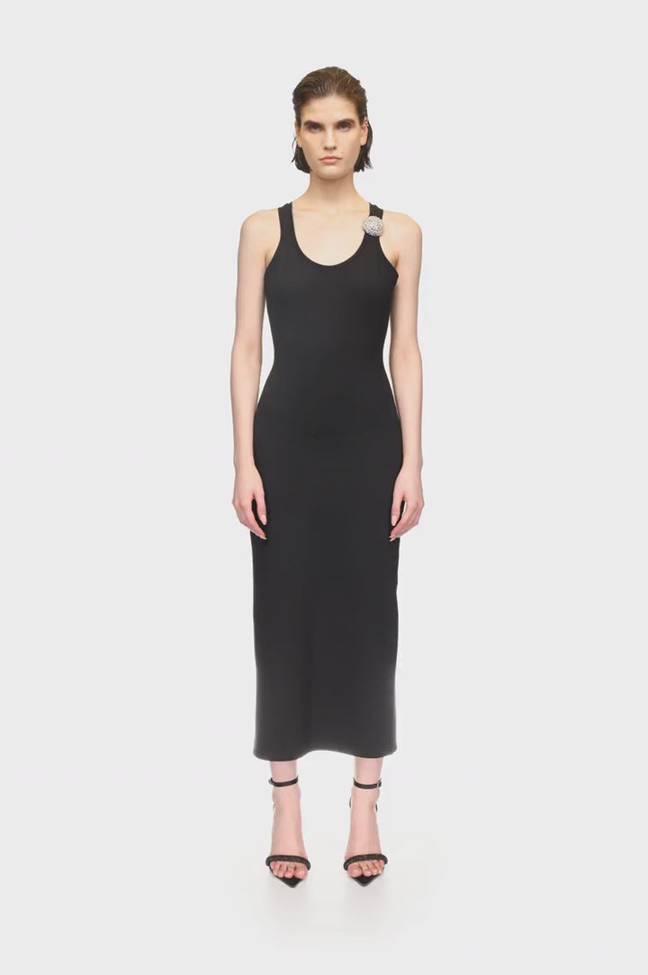 CRYSTAL BALL TANK MIDI DRESS
