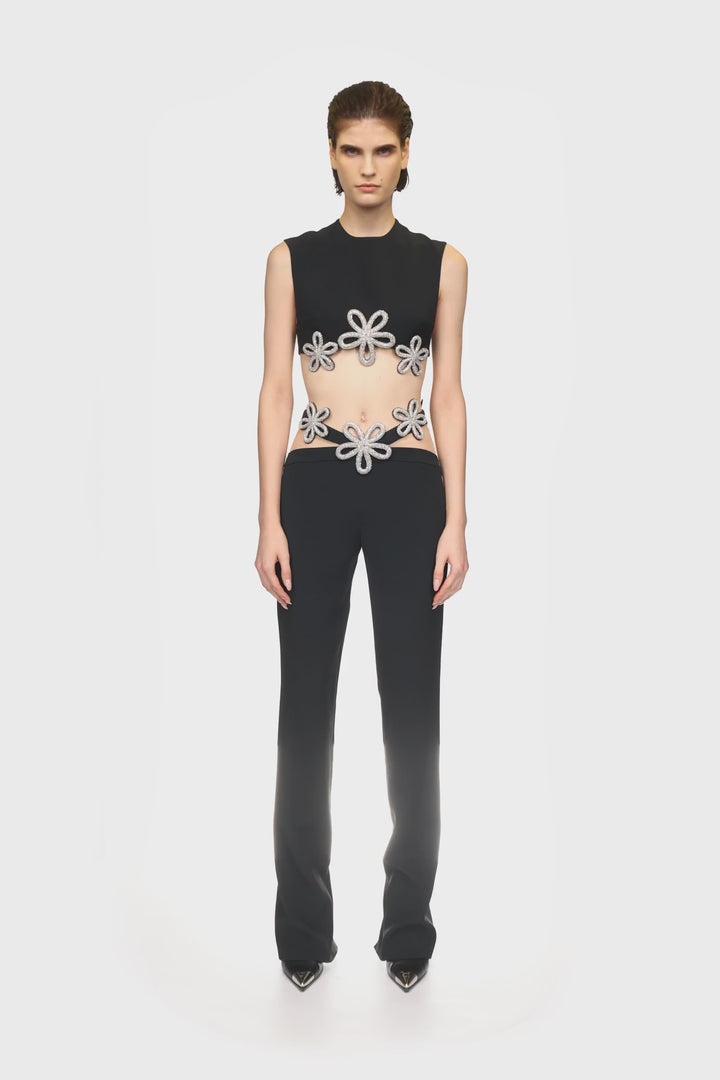 CRYSTAL DAISY CROPPED TOP