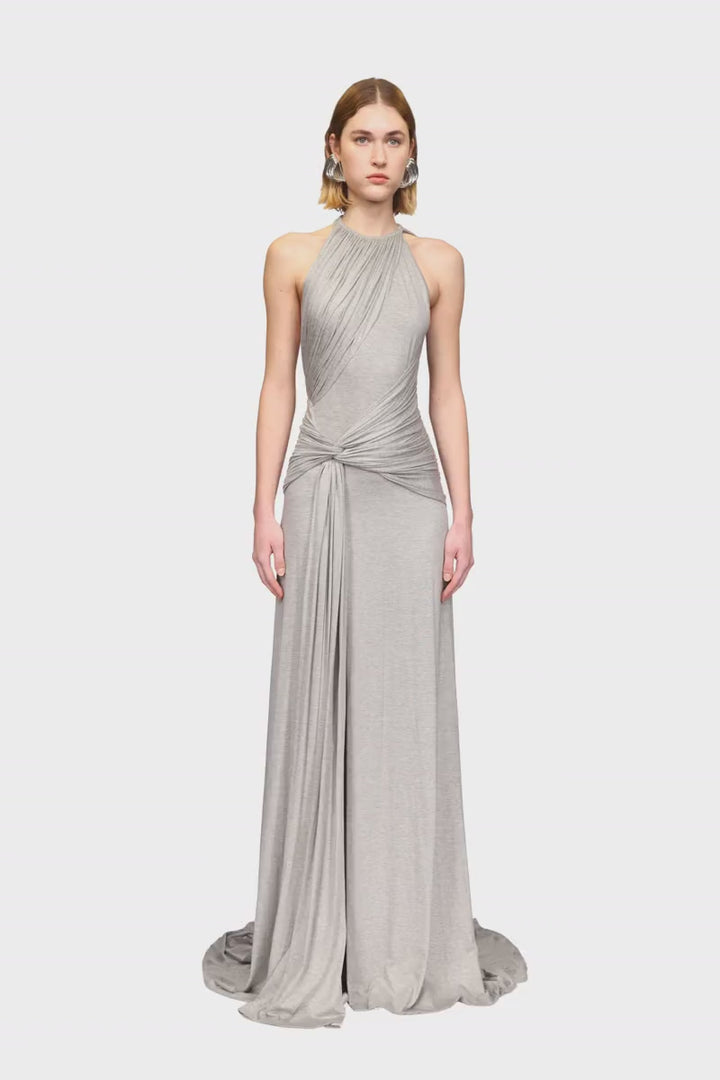 GATHERED JERSEY GOWN