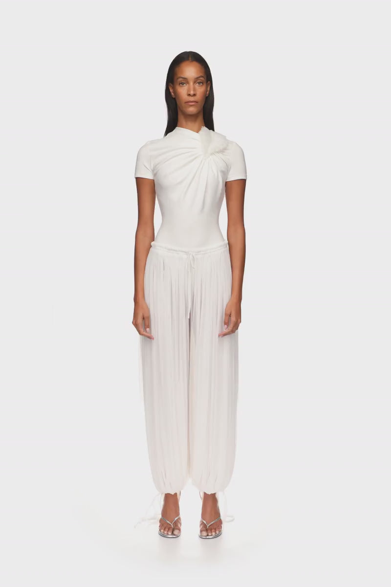 PLEATED HAREM TROUSERS