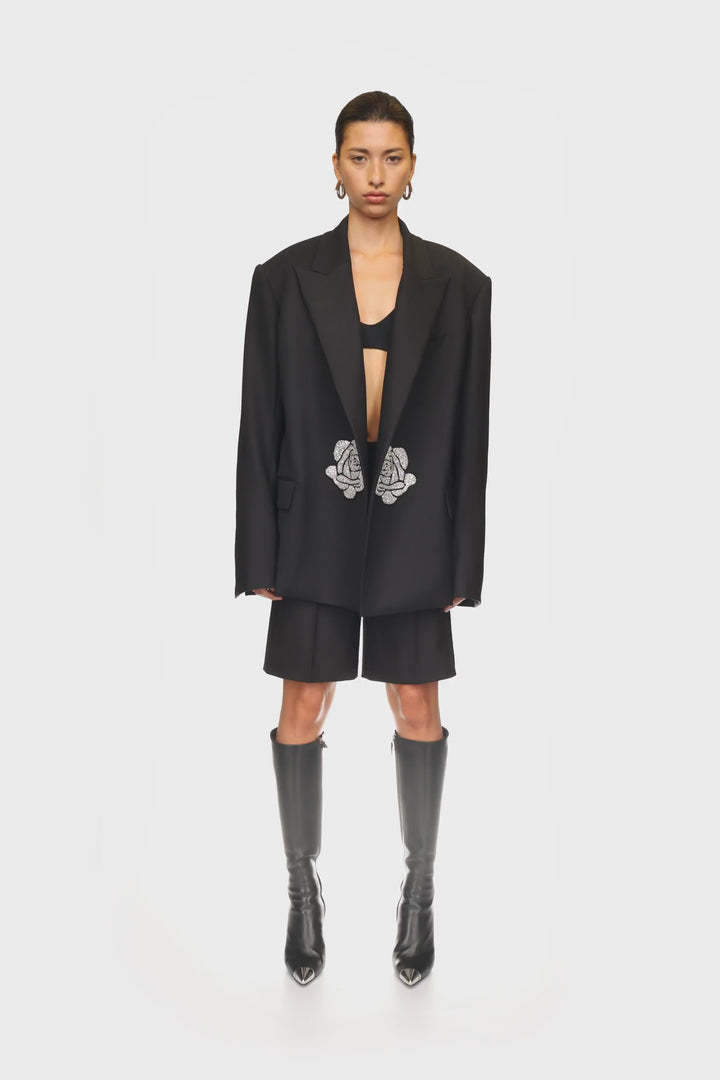 CRYSTAL ROSE TAILORED JACKET